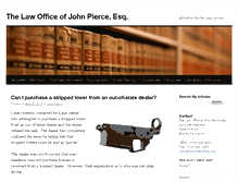 Tablet Screenshot of johnpierceesq.com